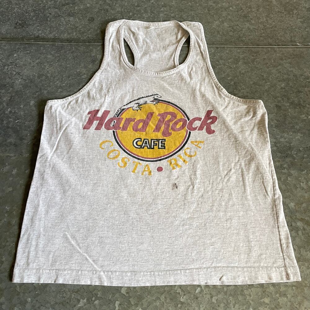 Vintage Hard Rock Cafe Costa Rica Iguana Lizard Tank Top Mens Small T-Shirt Y2K